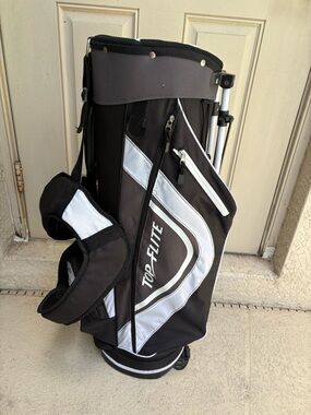 Black and White Lightweight Golf Duffel Bag